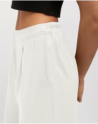 FRIEND of AUDREY - Hayworth Linen Split Trousers