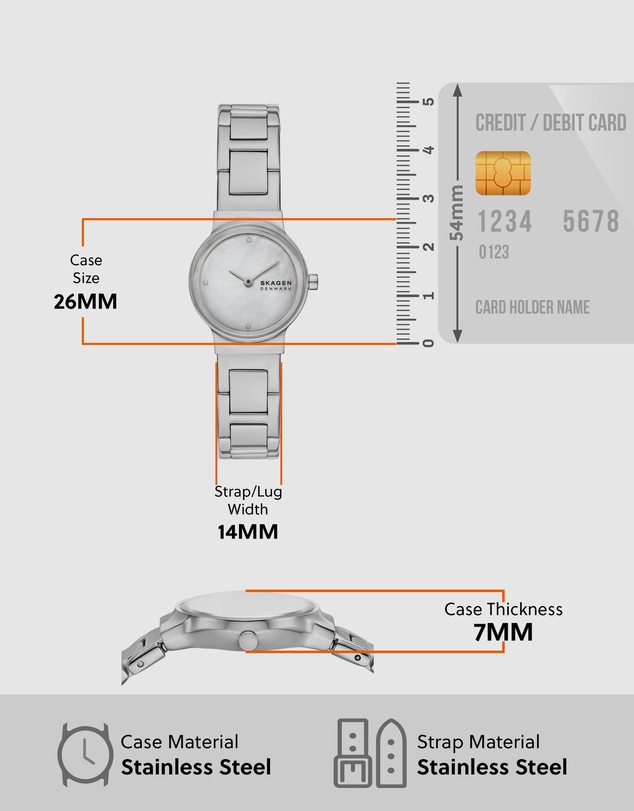 Skagen - Freja Lille Silver Tone Analogue Watch