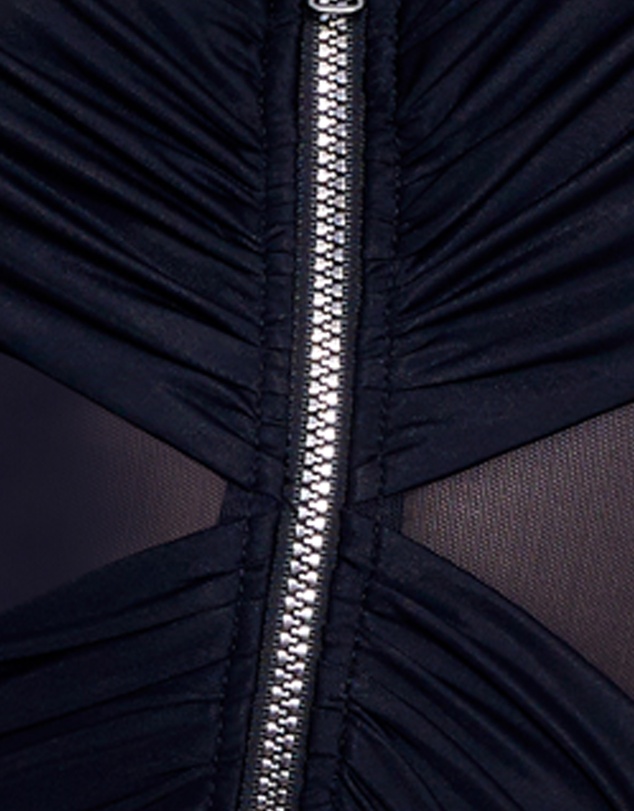 Miraclesuit Swimwear  - Network New Vive Underwire Zip Front One Piece Shaping Swimsuit