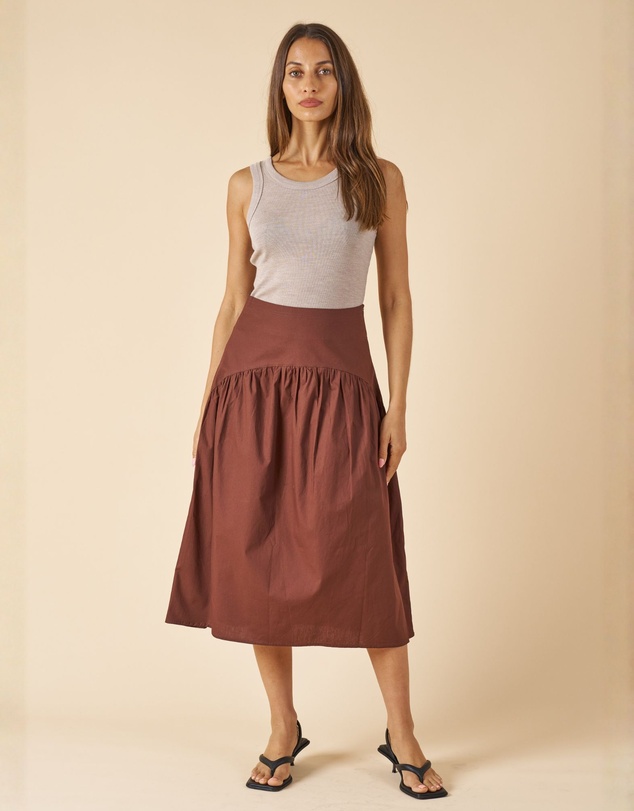 CAMIXA - Mare Cotton Midi Skirt