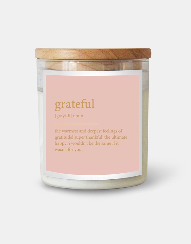 The Commonfolk Collective - Grateful ~ Goldie Dictionary Meaning Candle