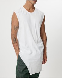 Surrounded By Ghosts - The Graftonite Asymmetrical Cotton Tail Muscle T-Shirt