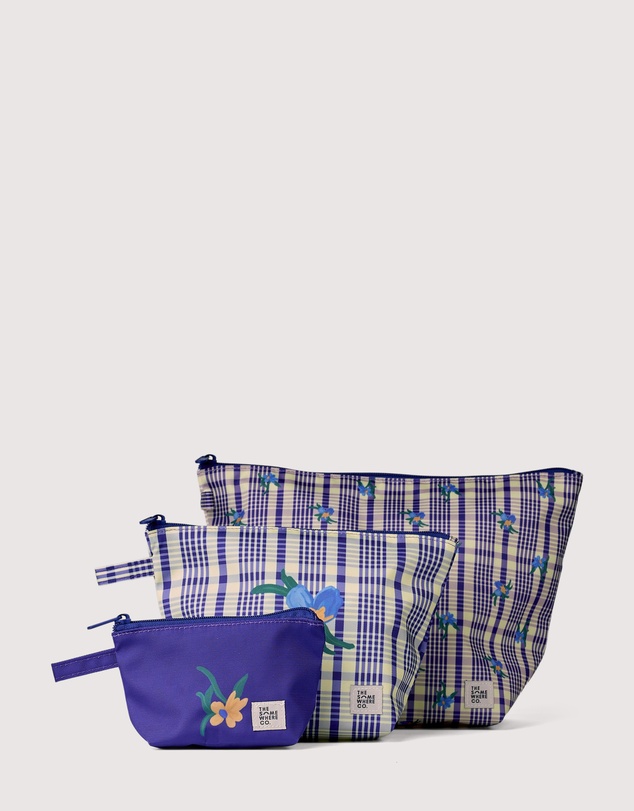 The Somewhere Co - Bluebell Handy Pouch Trio