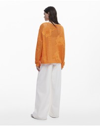 Desigual - Flowy openwork sweater