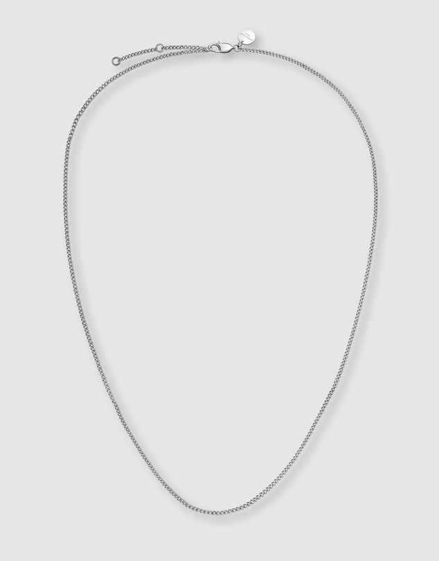 Rosefield - Flat Curb Silver Tone Necklace