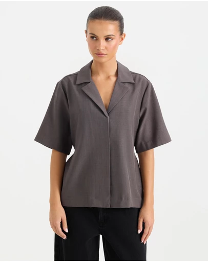 Calli - Kerr Tailored Tie Back Shirt