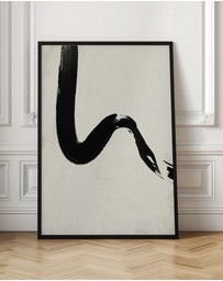 Olive et Oriel - Blackstrokes No 3 by Treechild Art Print