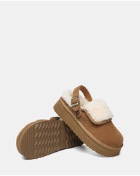 EVERAU - Australian Shepherd Ugg Tenley Platform Cow Suede Upper House Shoes