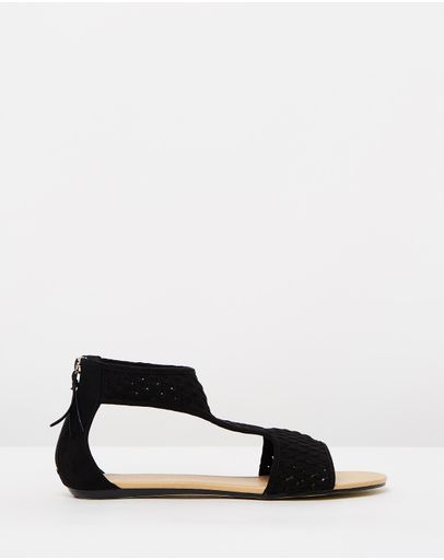 Black Faux Suede