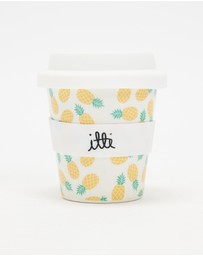 itti bitti - Reusable Baby Cino Cup with 2 Straws - Pineapple Delight