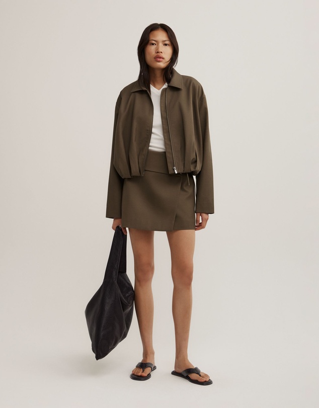 Witchery - Gathered Hem Bomber Jacket