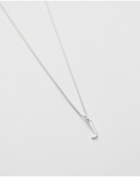 Kirstin Ash - J Outline Initial Necklace