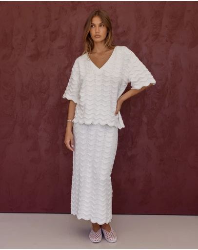 ALEXANDRA - Agape Top White