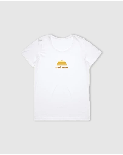 Banabae - Rad Nan Scoop Neck Tee - White