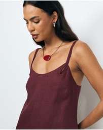 AERE - Haisley Linen Mini Dress