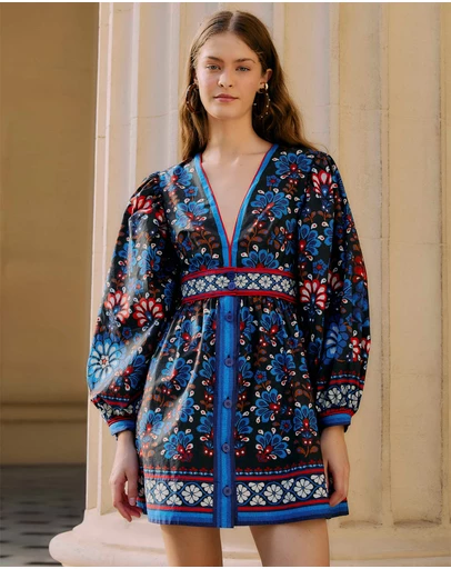 Farm Rio - Latina Scarf Mini Dress
