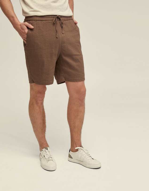 Oxford - Rufus Linen Pull On Shorts
