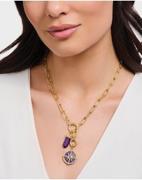 THOMAS SABO - Gold Cosmic Eye Pendant with Colourful Stones