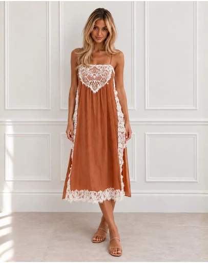 Esther & Co - Faelynn Dress - Desert Mirage