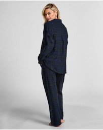 Hunkemoller - Long Sleeve Flannel Twill Check Shirt