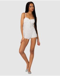 EDIKTED - Very Berry Lacey Romper