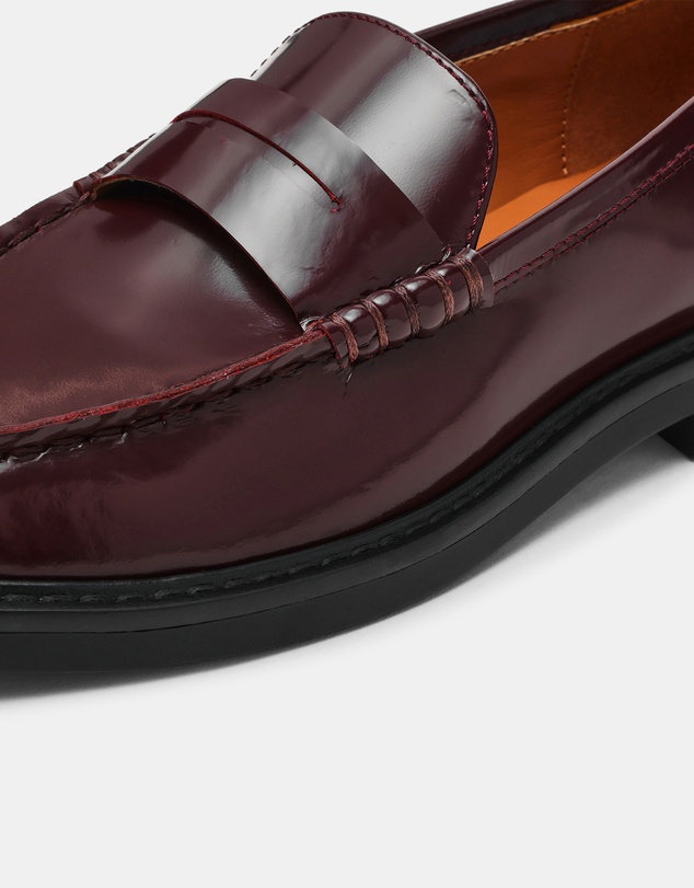 Steve Madden - Adison Wine Leather Loafers