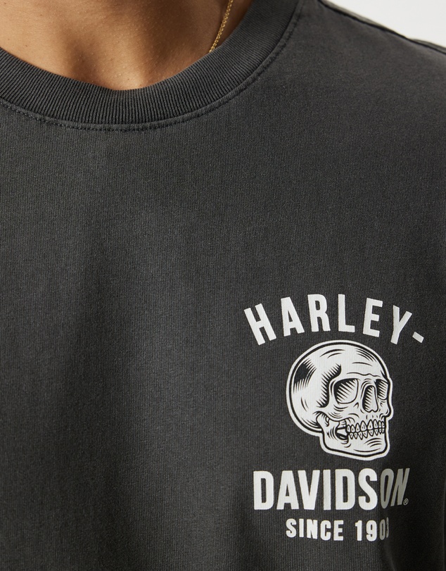 Harley-Davidson - Skull & Rock Print SS Tee - ICONIC EXCLUSIVE