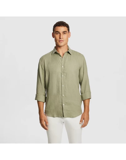 yd. - West Hampton Pure Linen Shirt