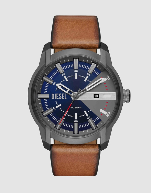 Diesel - Armbar Dark Brown Analogue Watch