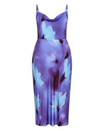 City Chic - Mariana Print Midi Dress - Azure