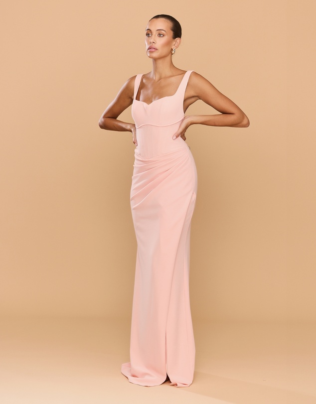 CATHERINE FERRARO - Elena Square Neck Gown