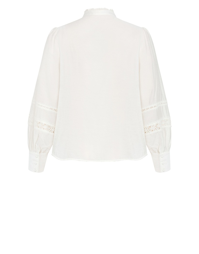 City Chic - Whimsical Embroidered Long Sleeve Shirt