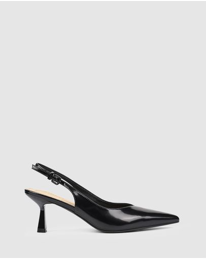 Black Hi-Shine Leather