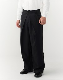 Justin Cassin - Merin Double Pleated Wide Pants