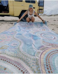 Good Throw Co - Blue Ocean Art Throw Rug