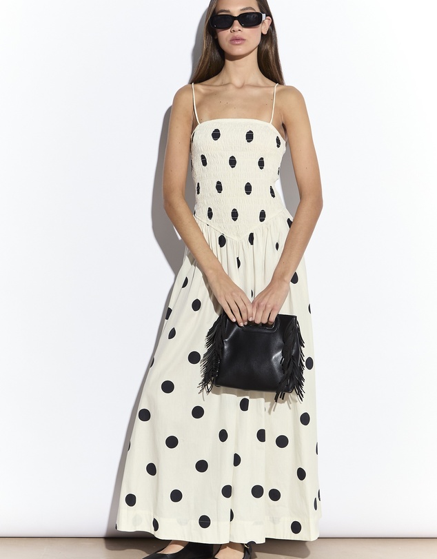 Glamorous - Shirred Dropped Waist Midi Dress