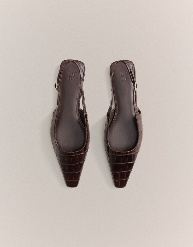 Trenery - Bronte Flat in Chocolate