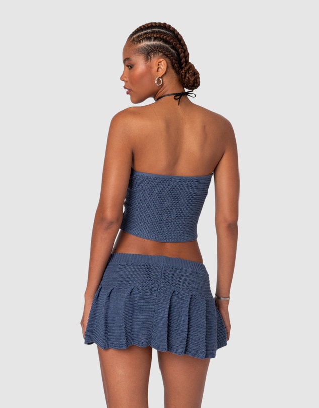 EDIKTED - Kiera Twist Front Knit Tube Top