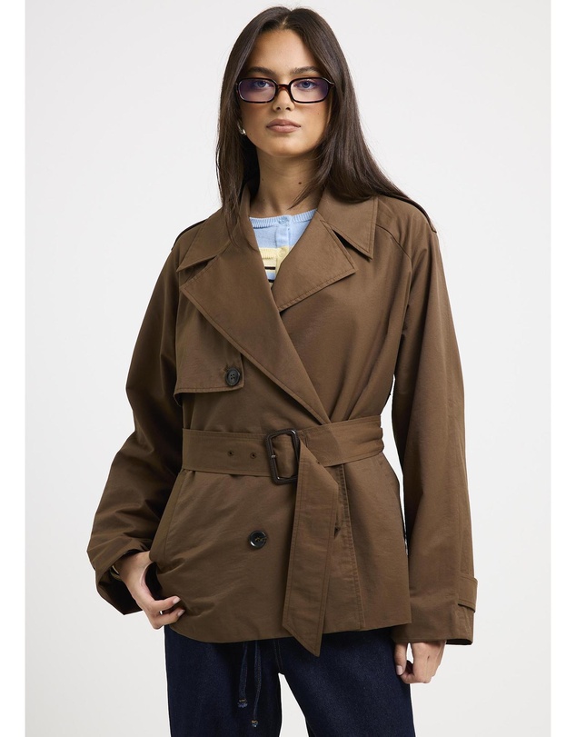 Alice In The Eve - Tessa Cinched Trench Coat