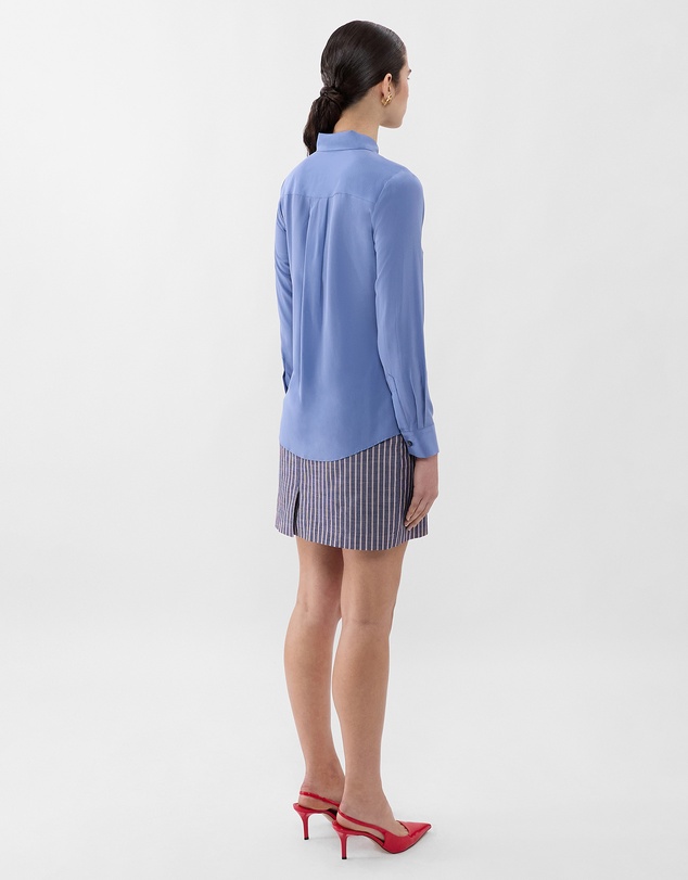 Farage - Ruffle Silk Shirt