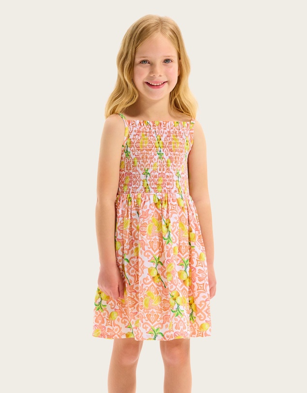 Seafolly - Lemon Tile Shirred Dress - Kids