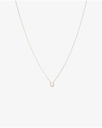 Michael Hill - Horseshoe Necklace with 0.10 Carat TW of Diamonds in 10kt Yellow Gold