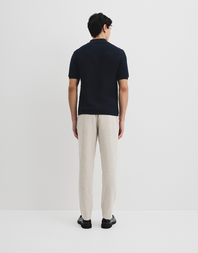 Country Road - Cotton Short Sleeve Textured Knit Shirt