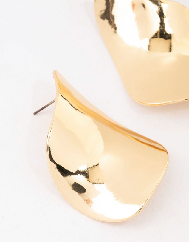 Lovisa - Gold Plated Large Petal Stud Earrings