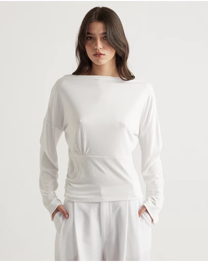 Decjuba - Tahlia Cinched Long Sleeve Top