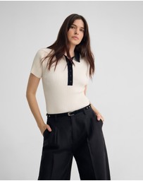 Oxford - Monique Rib Polo Knit