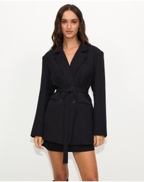 Dazie - Dune Belted Blazer