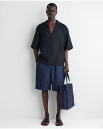 COS - Open-Collar Linen Shirt