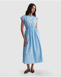 Decjuba - Zoe Shirred Waist Midi Dress