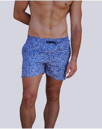 Gali Swimwear - Lukarrara Blue Swim Shorts